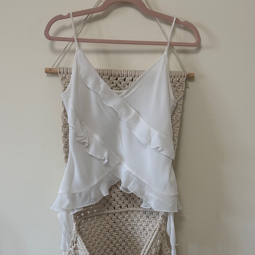 Aritzia | White Going-Out Top | Size S